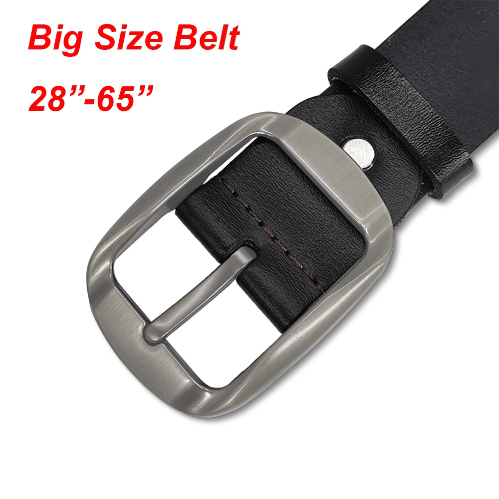 

Oversized 105-160cm Men's Genuine Leather Belt for Jeans Belts for Men ђжской Ѭемен болого ѬазмеѬа A31